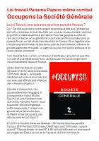 Tract « Occupons la Société Générale » - Attac, avril 2016