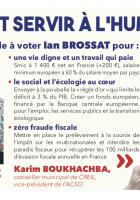 Appel à voter de Karim Boukhachba, élu de Creil, vice-président de l'agglomération ACSO, pour la liste conduite par Ian Brossat - Élections européennes, 26 mai 2019