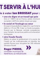 Appel à voter de Roger Pierre, conseiller municipal de Nanteuil-le-Haudouin, pour la liste conduite par Ian Brossat - Élections européennes, 26 mai 2019