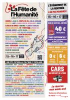 Flyer « Fête de l'Humanité : l'évènement de la rentrée à ne pas rater ! Cars au départ de l'Oise » - PCF Oise, août 2023