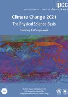 Rapport du GIEC « Changement climatique 2021 : les éléments scientifiques - Résumé pour les décideurs » - 9 août 2021