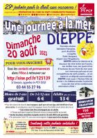 Flyer « 29e édition de la Journée à la mer pour le droit aux vacances » - PCF Oise, 20 août 2023