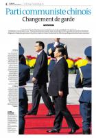 20121028-Le Monde-Parti communiste chinois, changement de garde