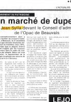 19801204-Oise Avenir n° 188-Oise-Conventionnement du patrimoine, un marché de dupes souligne Jean Sylla devant le CA de l'Opac de Beauvais