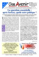 OA1274-P1-Éditorial-La question essentielle : après Sarkozy, quelle autre politique ?