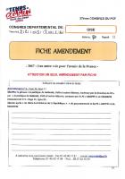 Amendements « 2017 » - Congrès du PCF Oise, 21 & 22 mai 2016