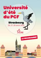 Programme de l'Université d'été 2022 du Parti communiste français
