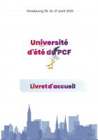 Livret d'accueil à l'Université d'été du PCF - Strasbourg, 25 au 27 août 2023