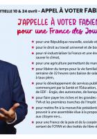 Appel à voter Fabien Roussel pour une France des Jours heureux [format individuel A5] - PCF Oise, 3 février 2022