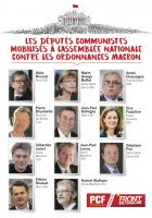 Tract « Les députés communistes mobilisés à l'Assemblée nationale contre les ordonnances Macron » - 27 juin 2017