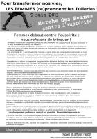 Marche des femmes contre l'austérité-Tract - Paris, 9 juin 2013