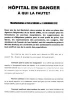 Pas de silence ! Les hôpitaux publics de Picardie doivent être financés !-Tract PCF Aisne - Amiens, 21 novembre 2012