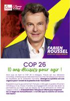 Le défi des jours heureux, avec Fabien Roussel - Flyer « COP 26 : 10 ans décisifs pour agir »