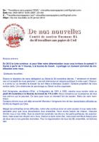 Comité de soutien Ousmane Ba des 68 travailleurs sans papiers de Creil-De nos nouvelles-Invitation repas 11 février - 25 janvier 2012