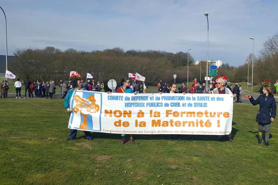 « Non à la fermeture des maternités de Creil et de Clermont » - Creil, 7 avril 2018