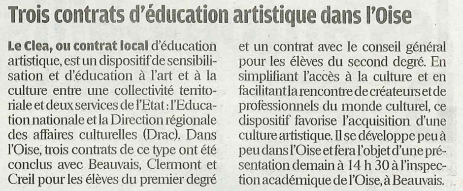 20120201-LeP-Oise-Trois contrats d'éducation artistique dans l'Oise