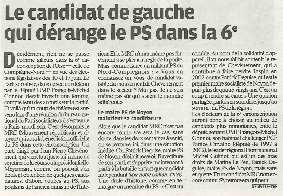 20120209-6e circ-Patrick Deguise, le candidat de gauche qui dérange le PS