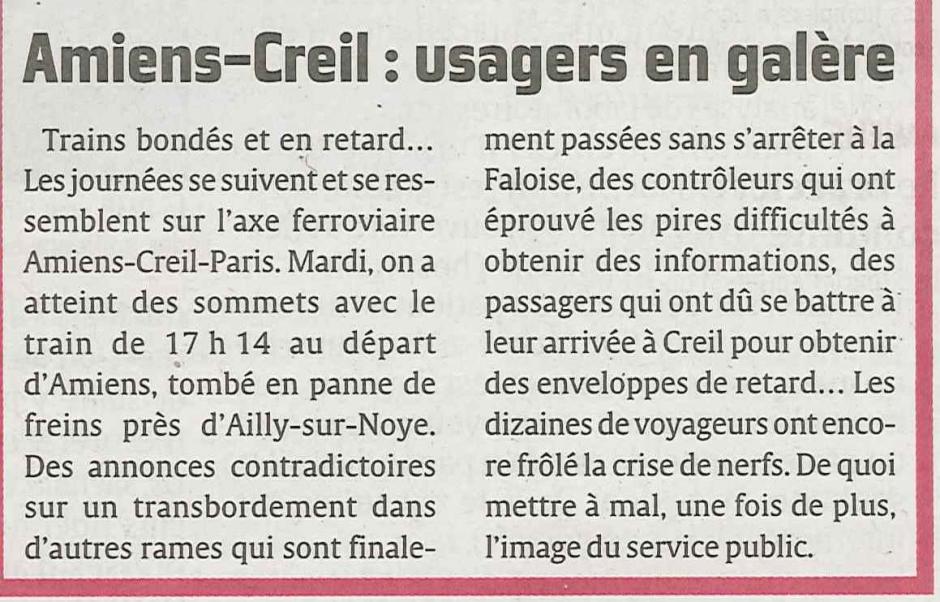 20120209-CP-Picardie-SNCF, Amiens-Creil : les usagers en galère