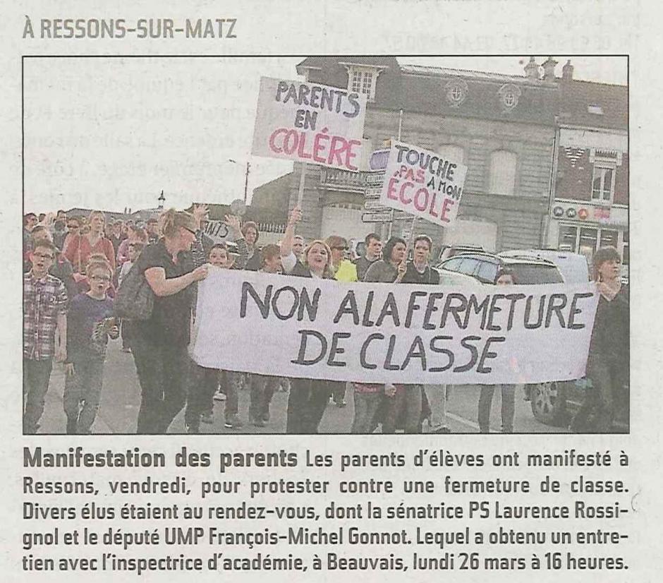 20120318-CP-Ressons-sur-Matz-Manifestation contre une fermeture de classe, avec la participation de l'UMP François-Michel Gonnot