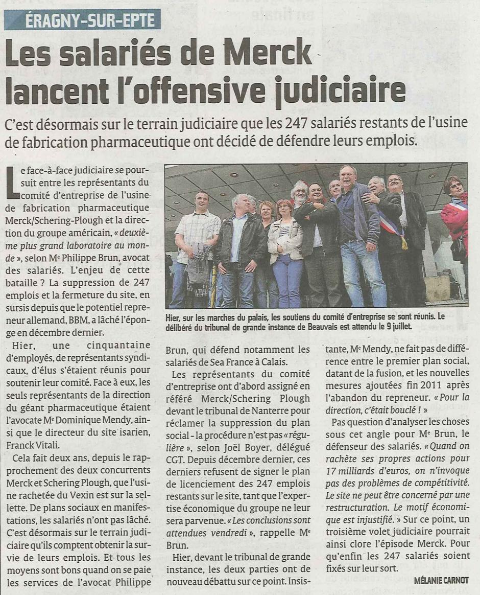 20120605-CP-Eragny-sur-Epte-Les salariés de Merck lancent l'offensive judiciaire