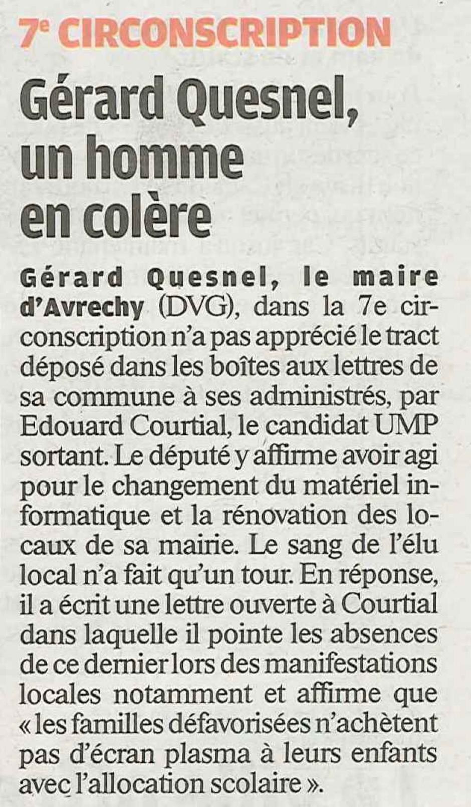 20120615-LeP-7e circo-Le maire Gérard Quesnel, un homme en colère contre Edouard Courtial