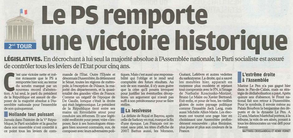 20120618-LeP-Législatives-Le PS remporte une victoire historique