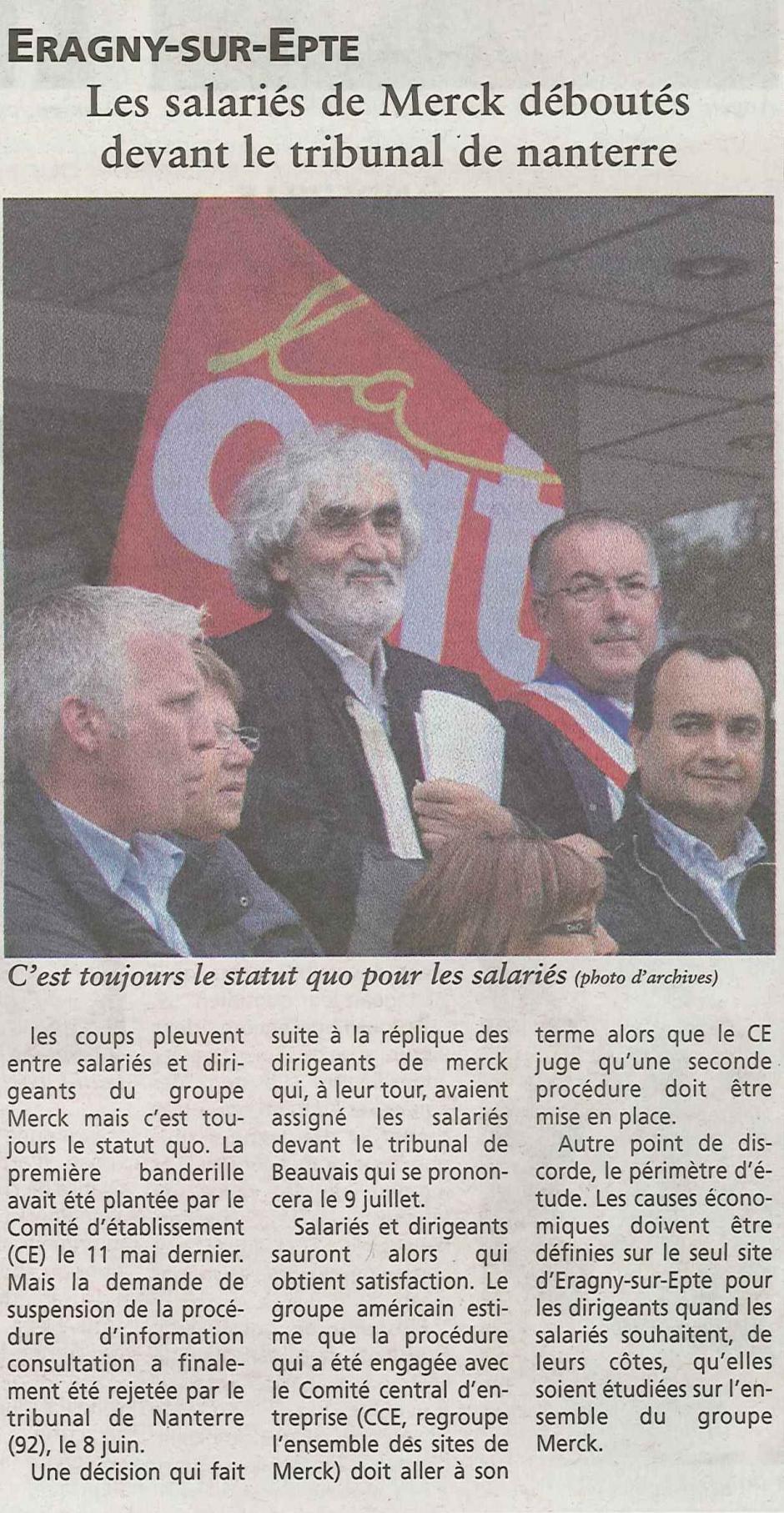 20120620-OH-Eragny-sur-Epte-Les salariés de Merck déboutés devant le tribunal de Nanterre