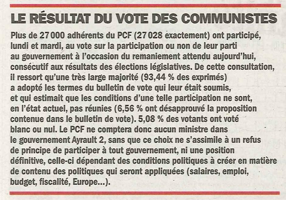 20120621-L'Huma-France-Le résultat du vote des communistes