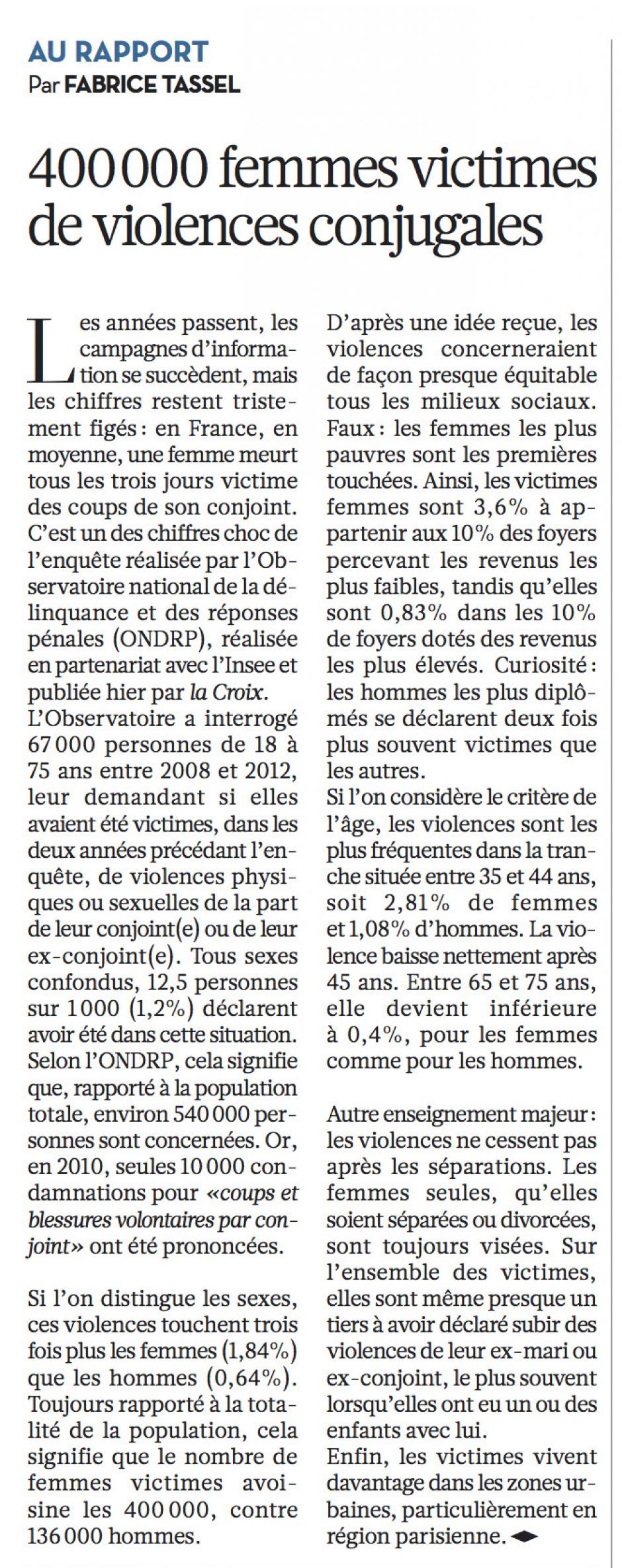 20121024-Libération-400 000 femmes victimes de violences conjugales