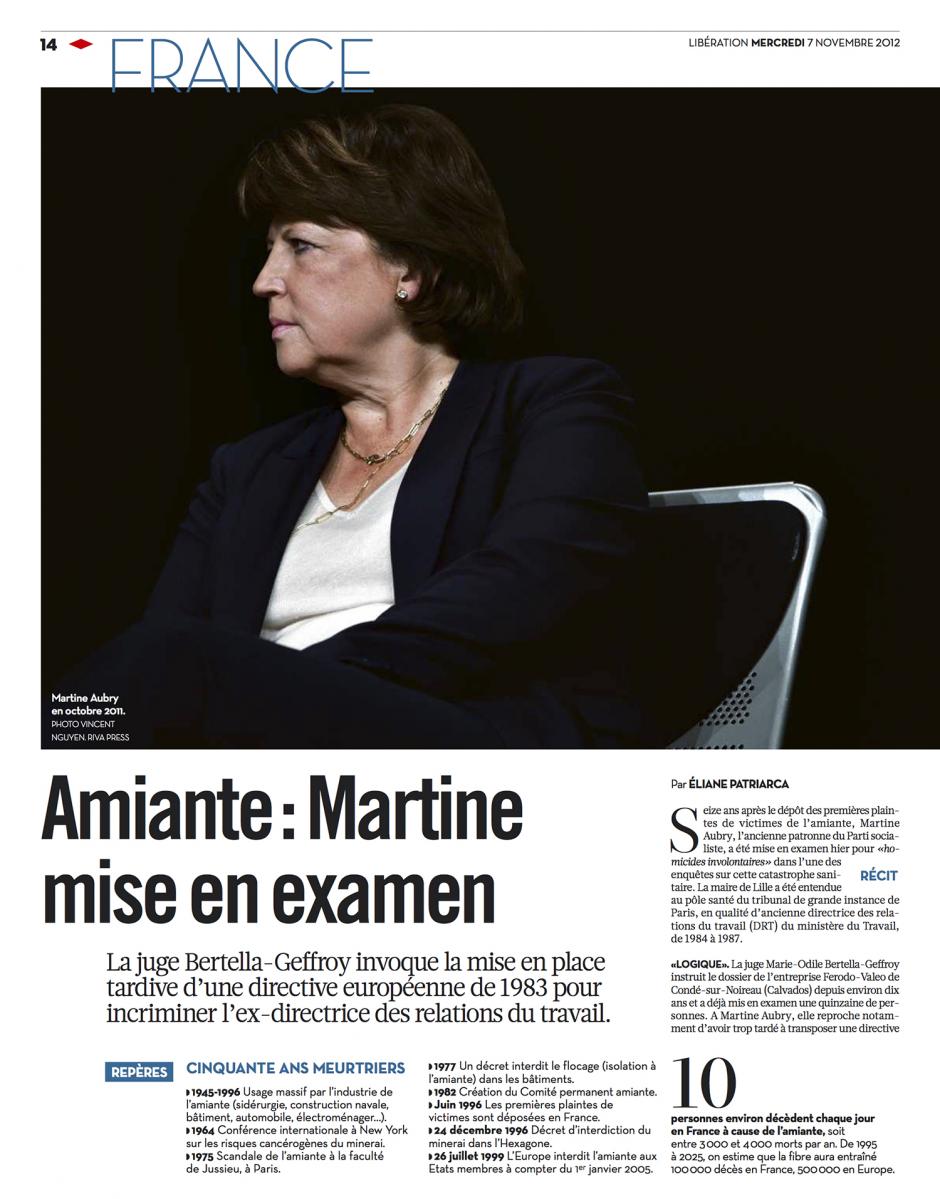 20121107-Libération-Amiante : Martine mise en examen
