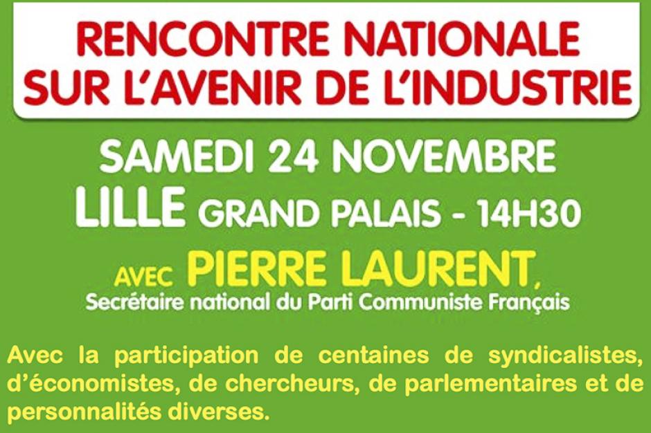 24 novembre, Lille - Engager le redressement industriel de la France