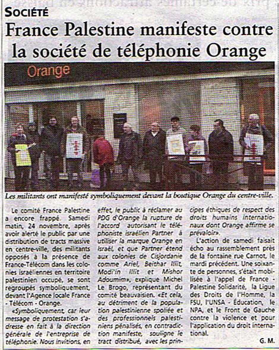 20121128-OH-Beauvais-France Palestine manifeste contre la société de téléphonie Orange