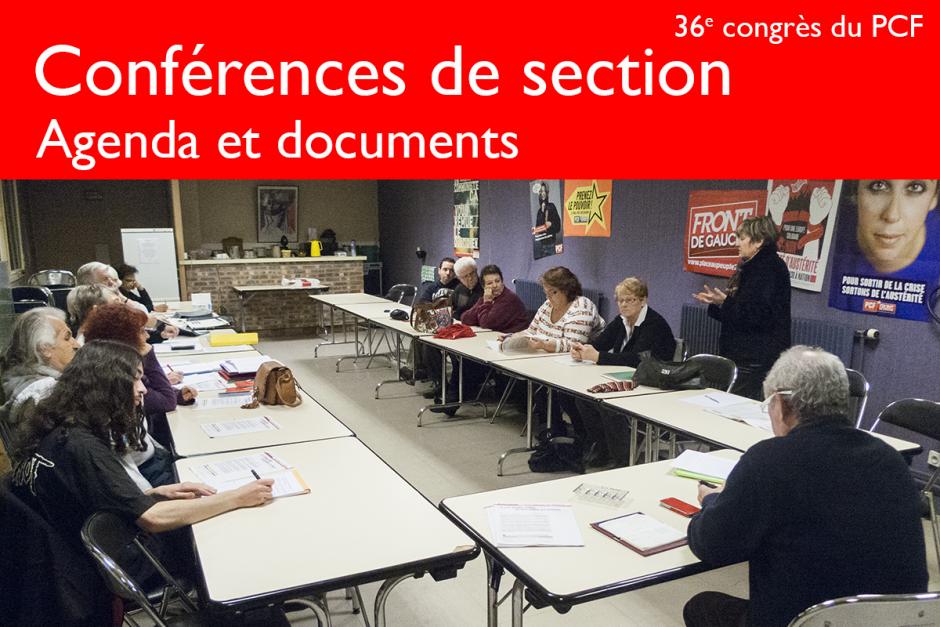 36e congrès du PCF - Conférences de section : agenda et documents