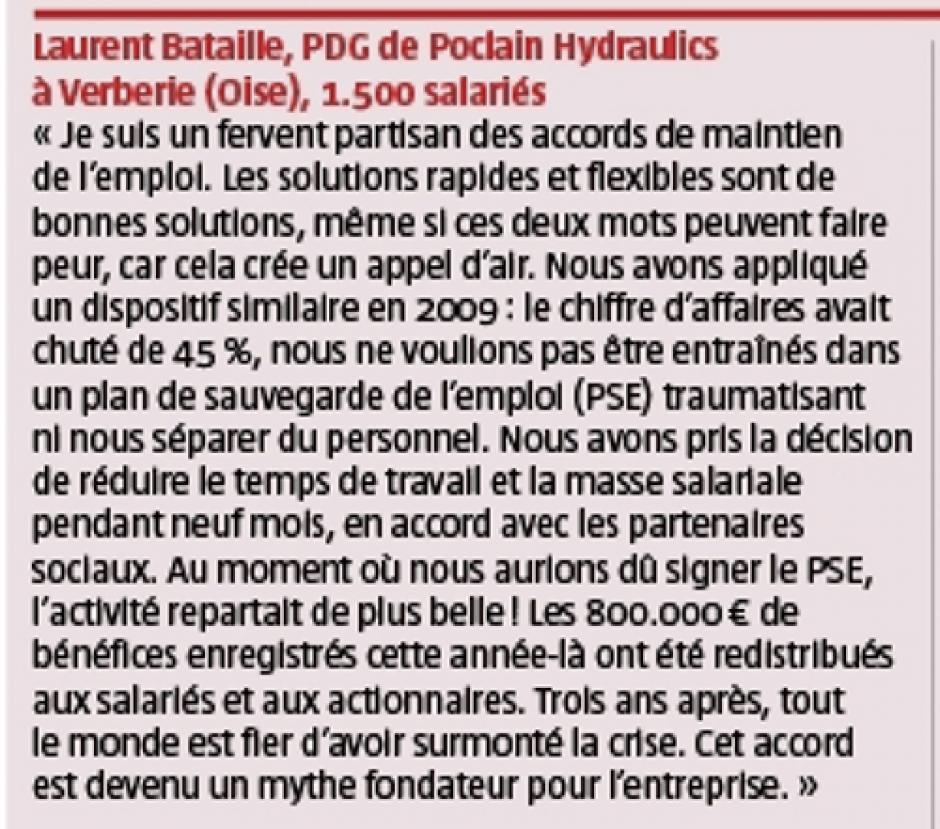 20130113-Le JDD-Verberie-Avis du PDG de Poclain Hydraulics sur l'accord patronat-syndicats