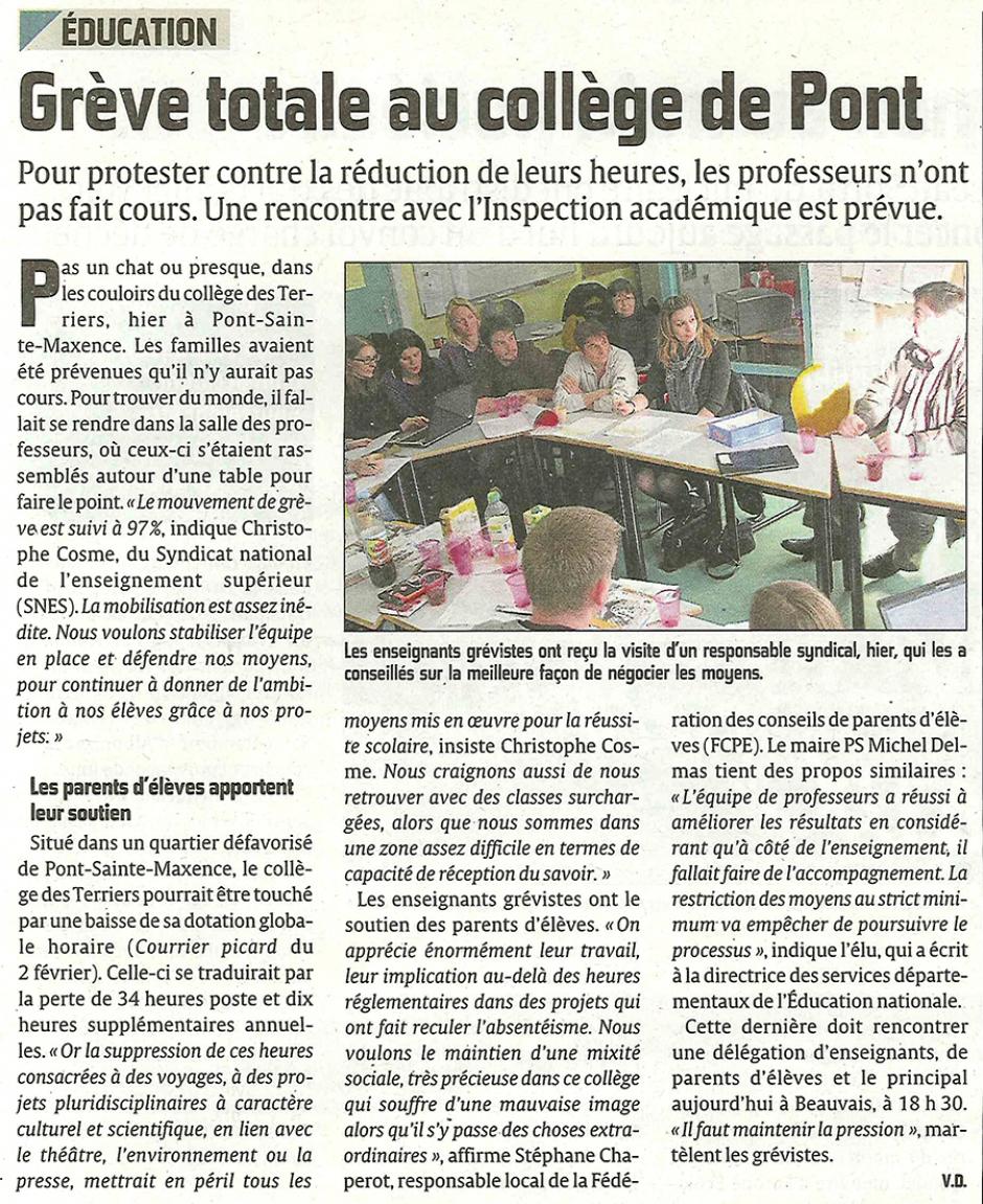 20130206-CP-Pont-Sainte-Maxence-Grève totale au collège