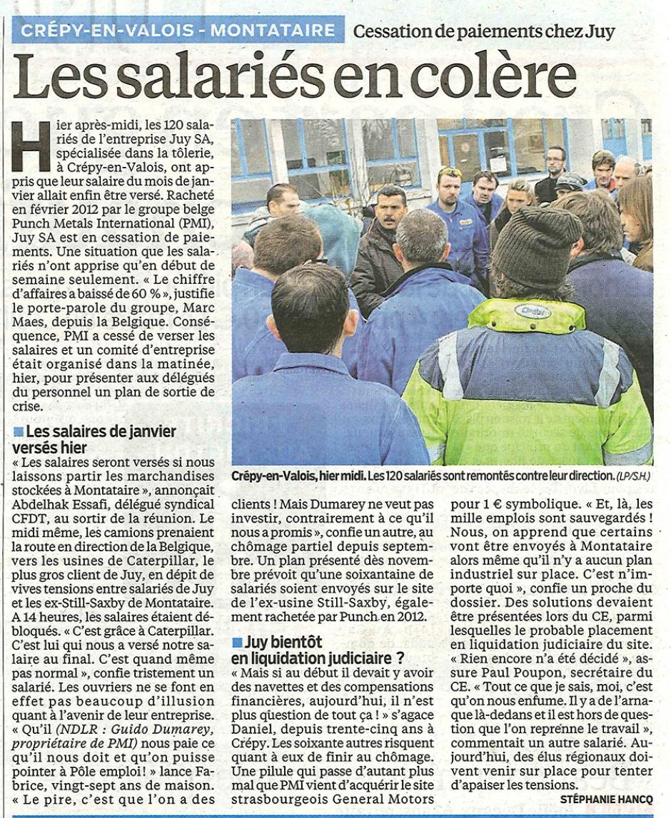 20130208-LeP-Crépy-en-Valois-Juy : les salariés en colère