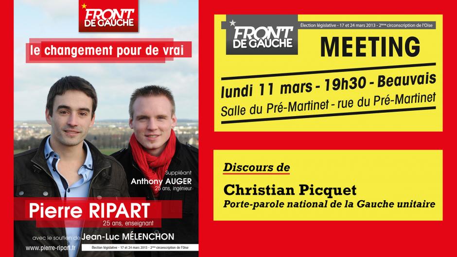Meeting de soutien-Discours de Christian Picquet - Beauvais, 11 mars 2013