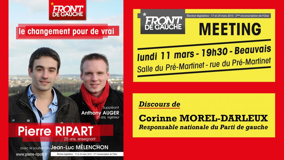 Meeting de soutien-Discours de Corinne Morel-Darleux - Beauvais, 11 mars 2013