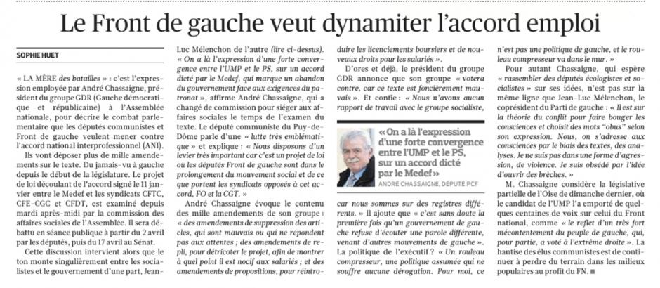 20130327-Le Figaro-Le Front de gauche veut dynamiter l'accord emploi