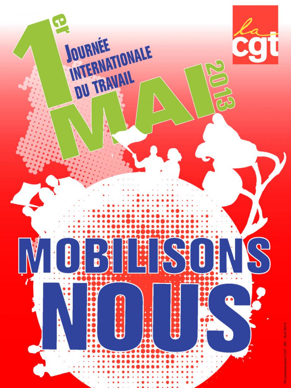 1er mai, Creil - Manifestation à l'occasion de la journée internationale du travail