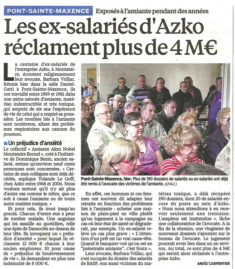 20130530-LeP-Montataire-Amiante : les ex-salariés d'Akzo réclament plus de 4 M€
