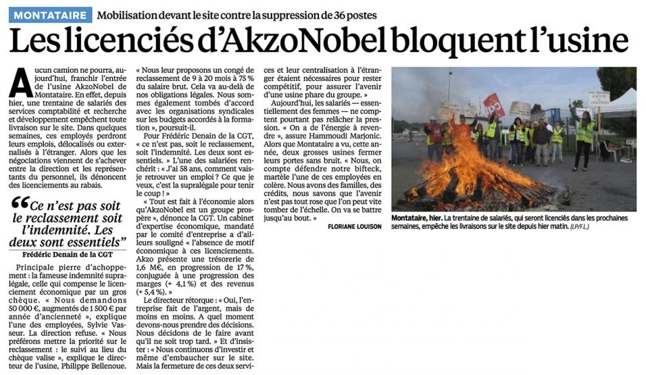 20130927-LeP-Montataire-Thiverny-Les licenciés d'Akzo Nobel bloquent l'usine