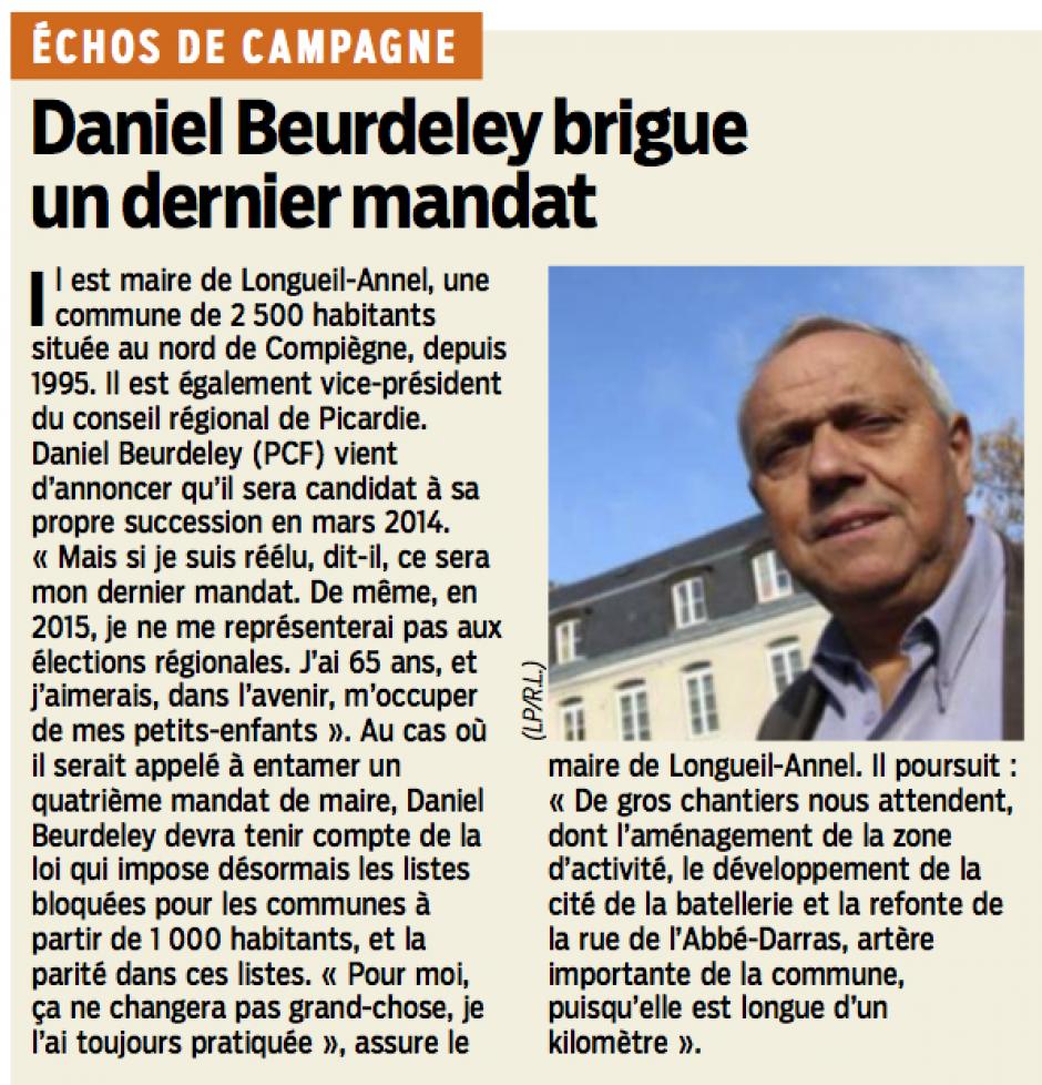 20131012-LeP-Longueil-Annel-M2014-Daniel Beurdeley brigue un dernier mandat