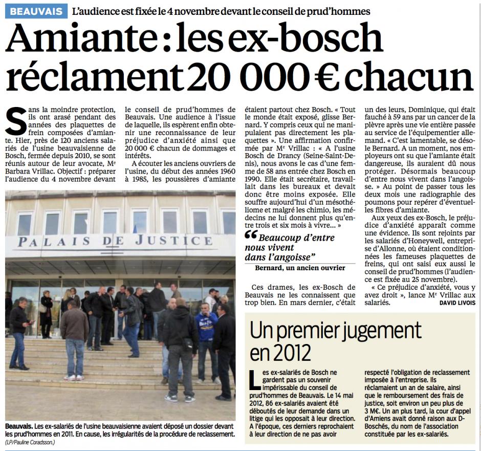 20131027-LeP-Beauvais-Amiante : les ex-Bosch réclament 20 000 € chacun