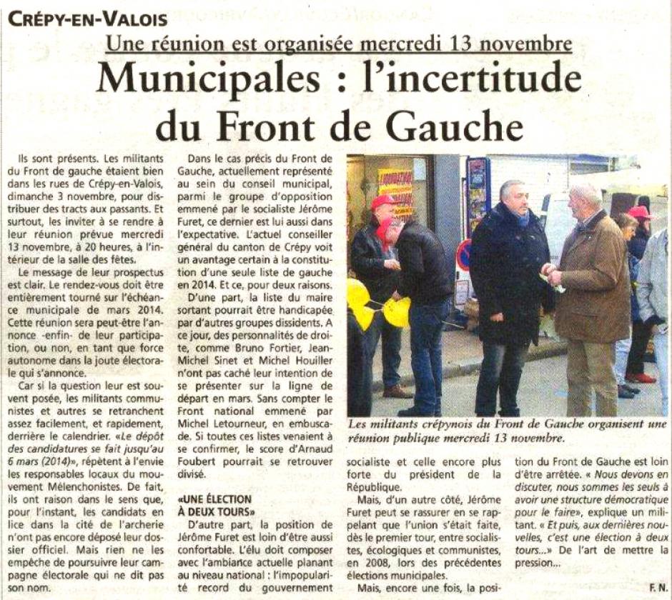 20131106-OH-Crépy-en-Valois-M2014-Municipales : l'incertitude du Front de gauche