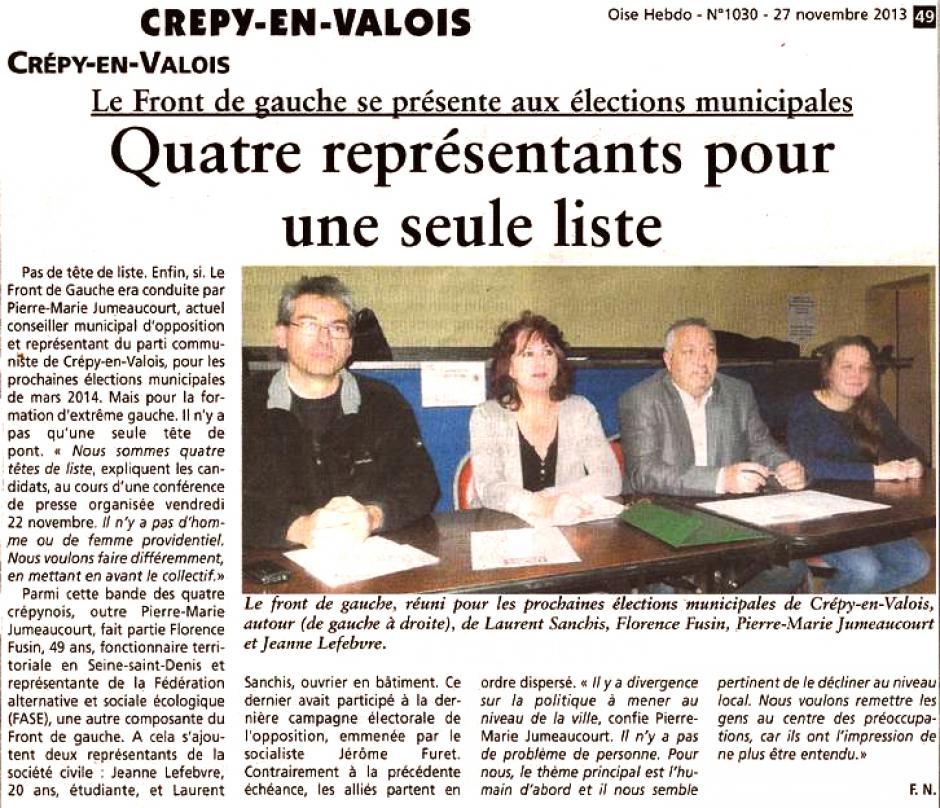 20131127-OH-Crépy-en-Valois-M2014- Quatre représentants pour une seule liste [Front de gauche]