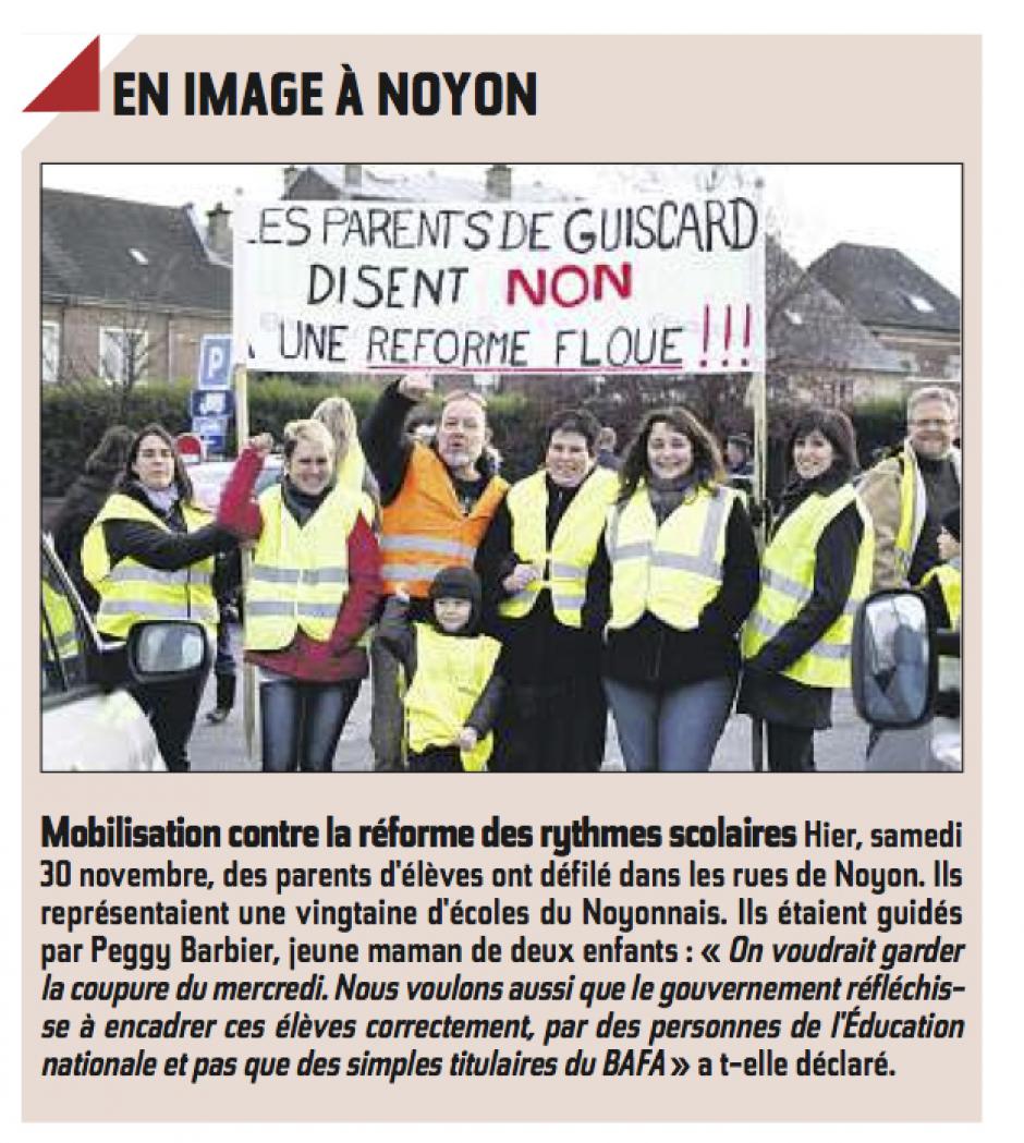20131201-CP-Noyon-Mobilisation contre la réforme des rythmes scolaires