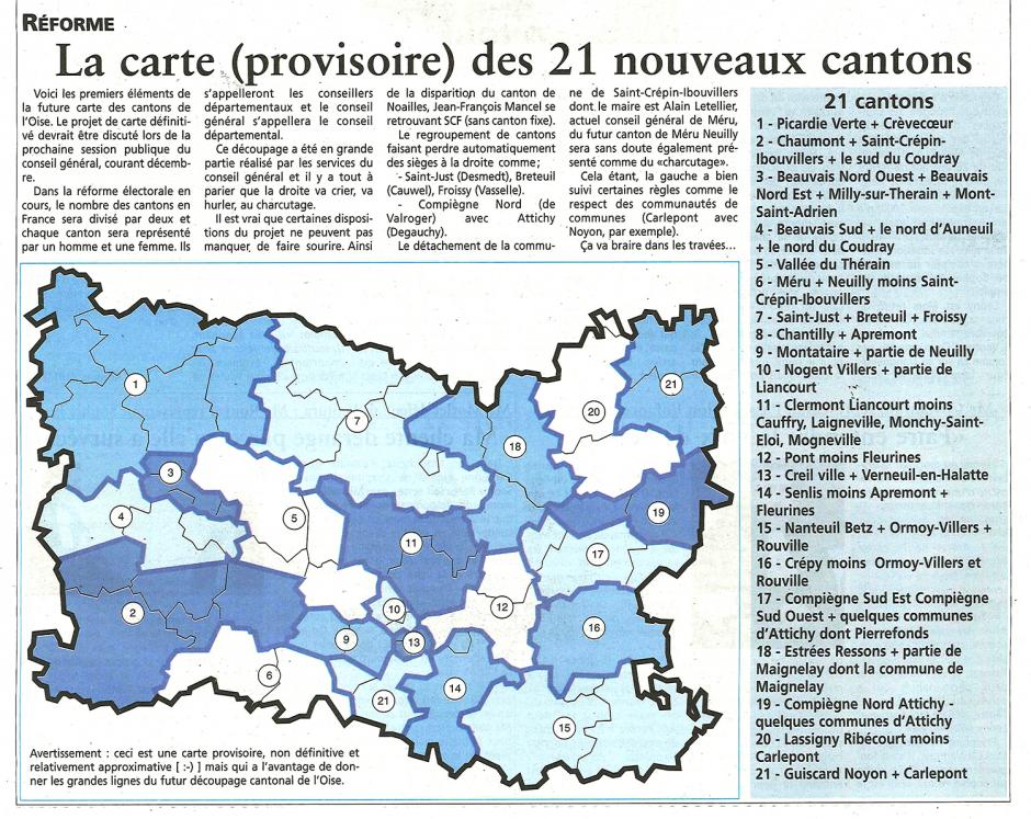 20131204-OH-Oise-La carte (provisoire) des 21 nouveaux cantons