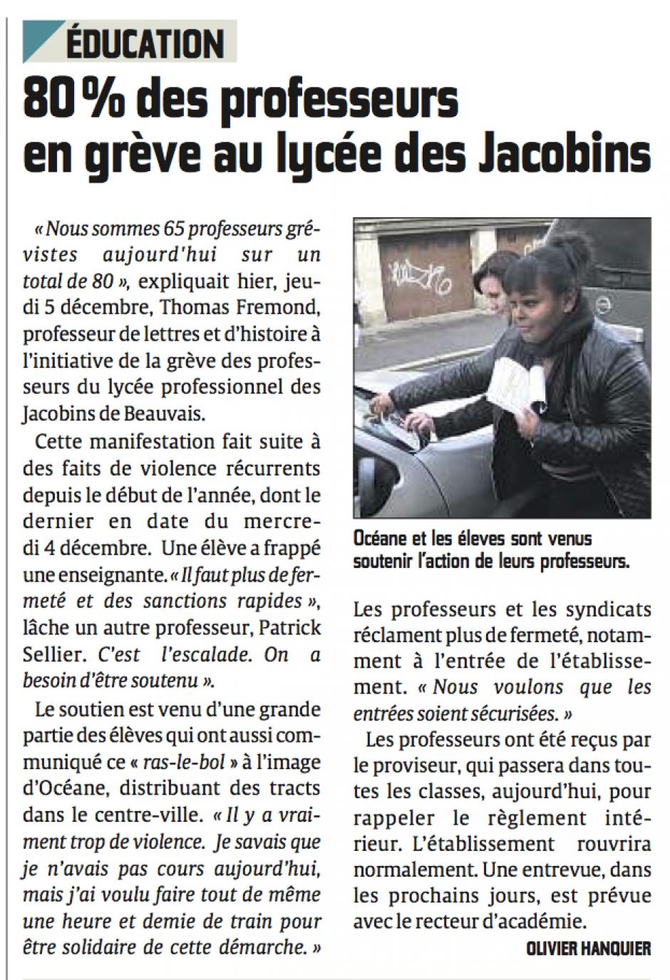 20131206-CP-Beauvais-80 % des professeurs en grève au lycée des Jacobins