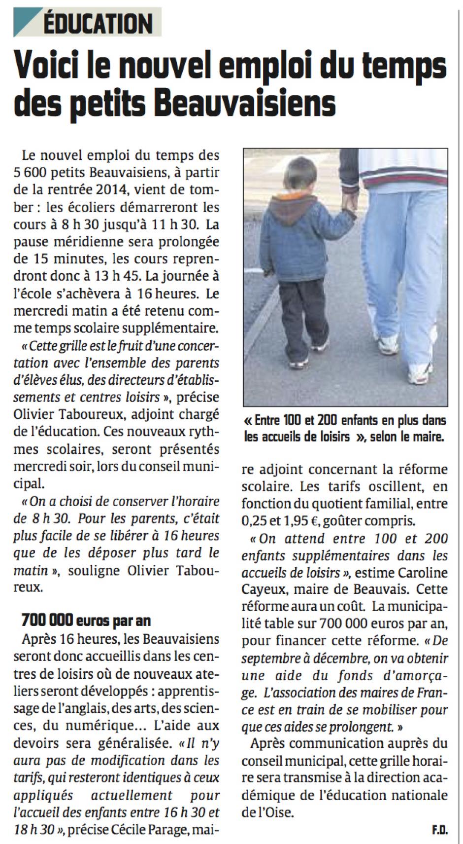 20131217-CP-Beauvais-Voici le nouvel emploi du temps des petits élèves [rythmes scolaires]